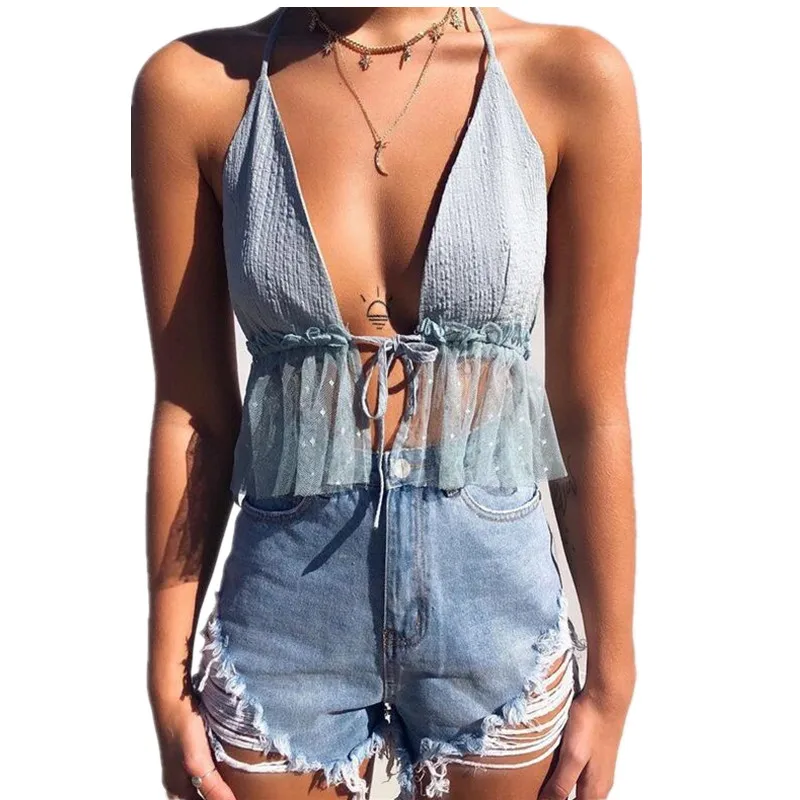 

Summer crop top women clothing for mujer, Show as picture or customized