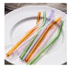 2018 trending products private label pyrex glass straws borosilicate