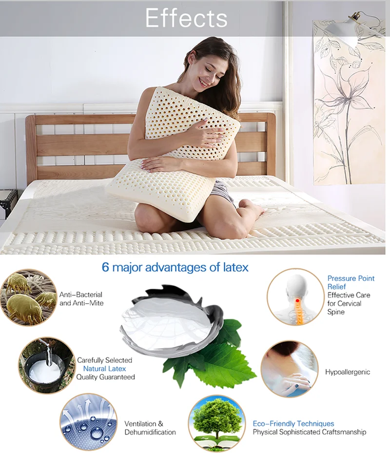 natura select ventilated latex foam pillow