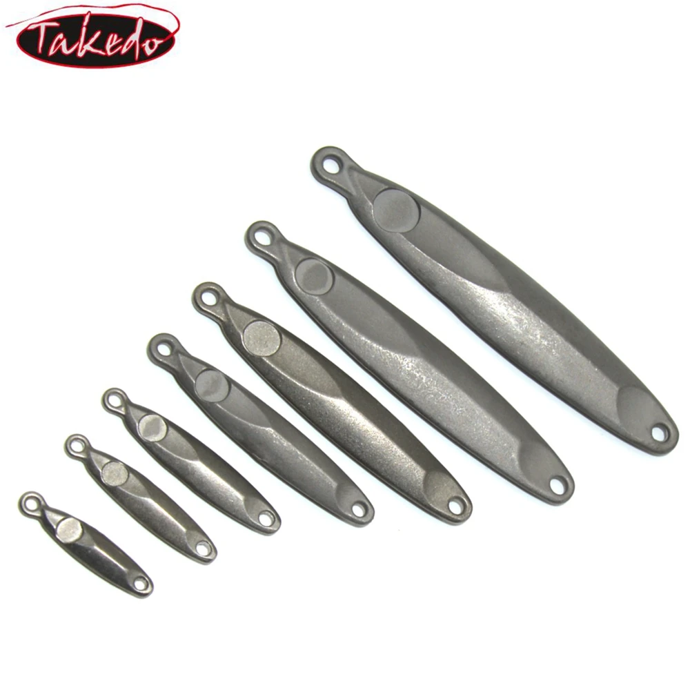 
TAKEDO OEM BY01 3.5g 5g 7g 10g 15g 25g 40g 60g unpainted blanks alloy body fishing tungsten metal jig lure 