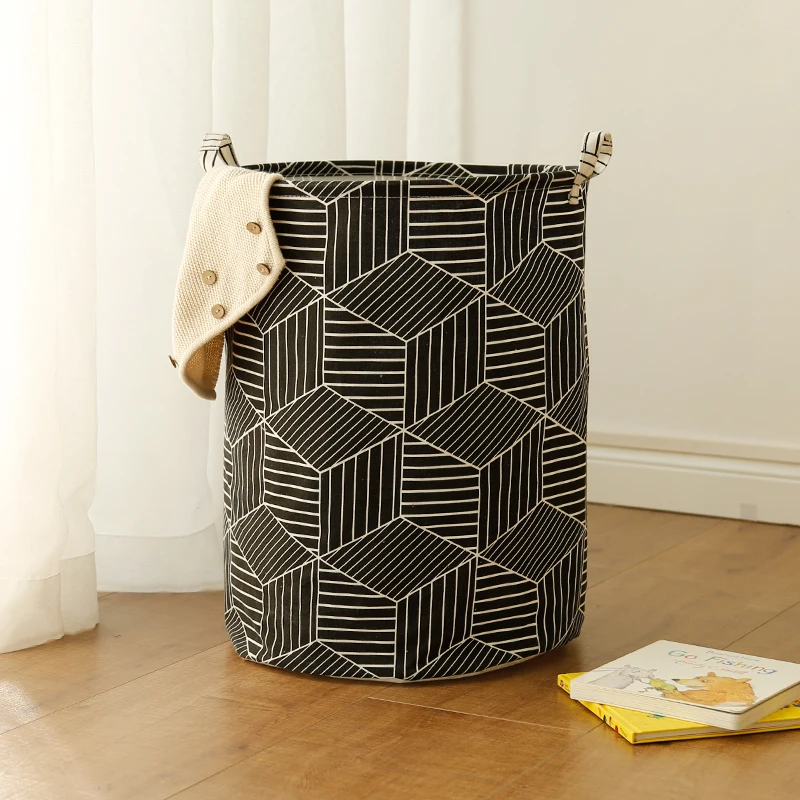 

Hot Selling Geometric Folding Laundry Hamper Sorter Basket Clothes Toy Storage Boxes & Bins, Customized
