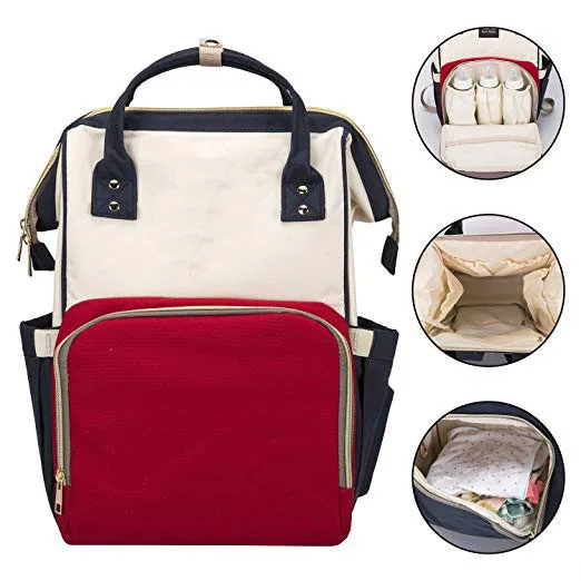 

mother care baby diaper bag backpack mummy,wholesale mother baby bags with usb,newc canvas nursing baby bags for mothers 5 pcs