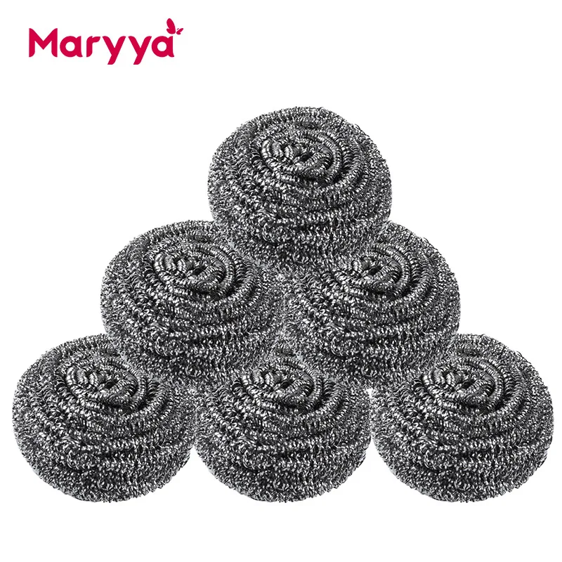 Maryya Dapur Scourer Bola Pembersih Stainless Steel Wool