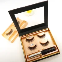 

Worldbeautylashes Manufacturer custom packaging magnetic eyeliner synthetic lash eyelashes