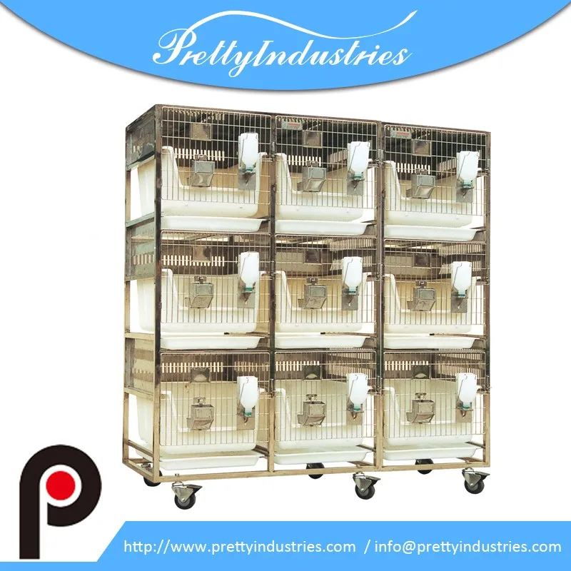 Rb53p9 Spf 9 Cages 3 Story Laboratory Rabbit Cages Buy Stainless