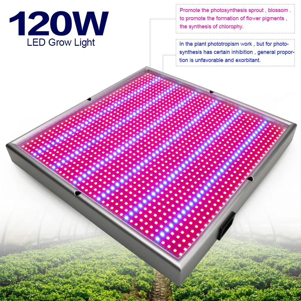 120W LED Grow Light Lamp for Plant Flower Hydroponics System 1131Red+234Blue US 