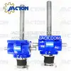 United States clients manual gearbox lifting bellow boots JT-0.5T manual adjustable screw actuators 50mm short stroke