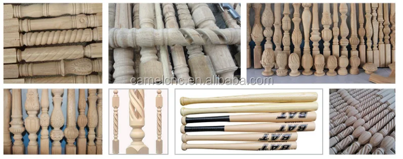 cnc wood lathe, cnc wood working lathe, cnc baseball bat producing wood turning lathe, cnc wood carving lathe
