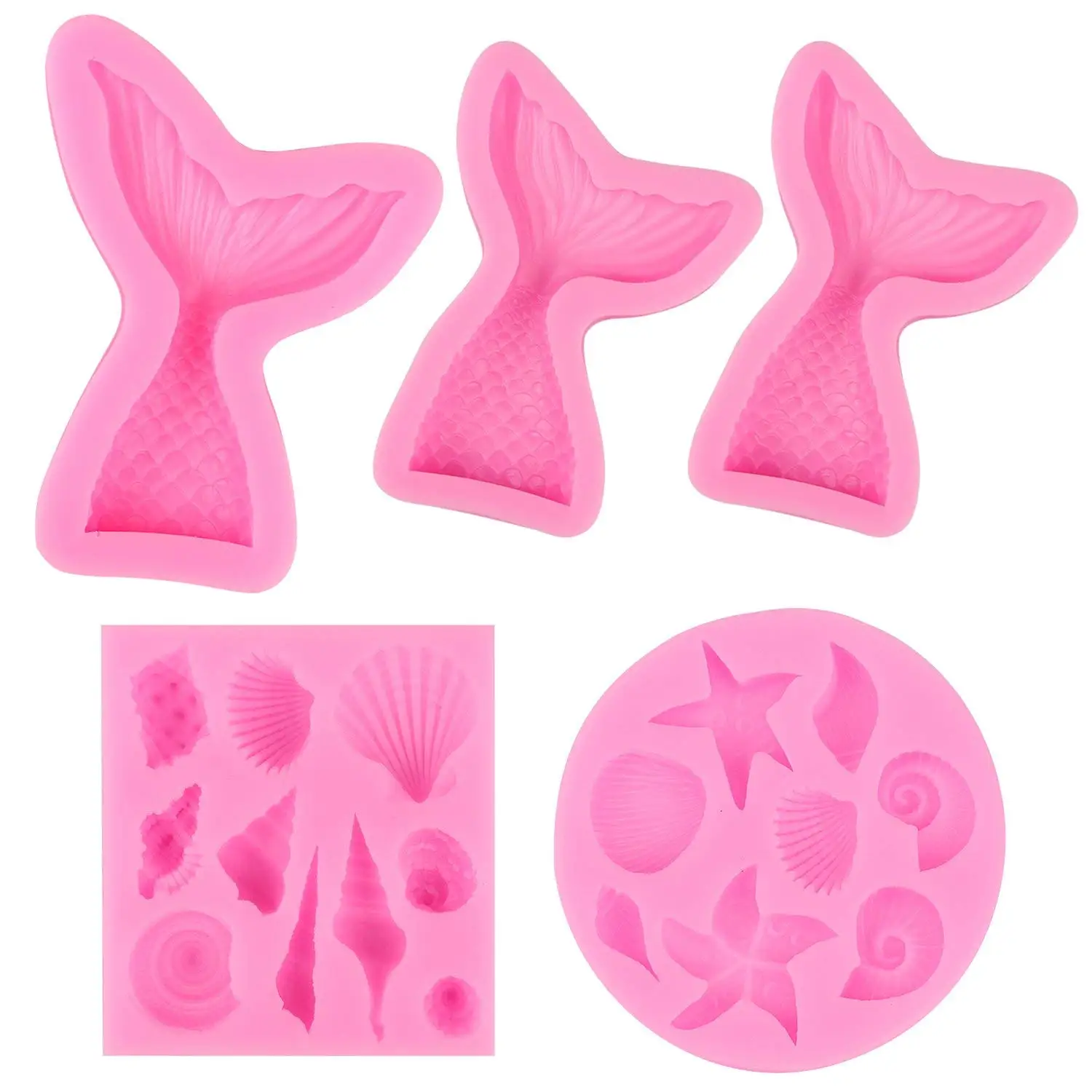 BBTO 27 Cavity Flower Fondant Mold Roses Silicone Mold Daisy Mold for Cake Decoration Soap Wax Making Crafting Projects Cupcake Topper Polymer Clay