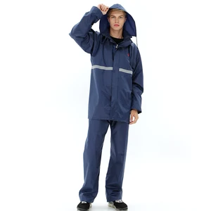 High Quality raincoat set double fabric for adult rain wear suit