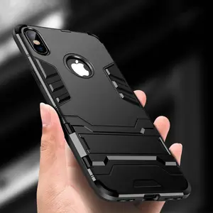 New Iron Man Armour Hard Phone Case Hybrid Case back Cover With holder for iPhone x/xs xr xs max