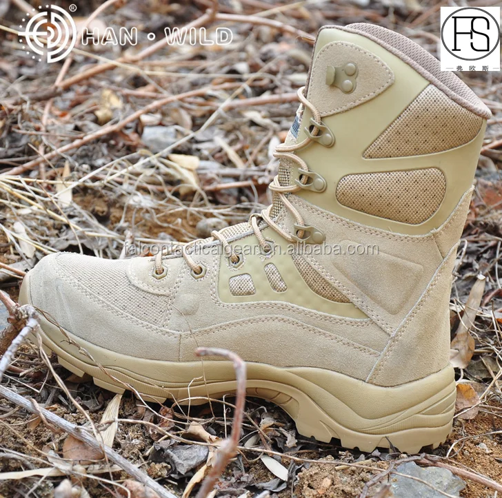 

Military Tactical Combat Outdoor Sport Army Men Boots Desert Botas Hiking Autumn Shoes Travel Tactical Boots, Black and desert