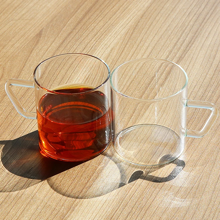 
Best Selling Heat Resistant Glass Coffee Tea Mug With Handle 
