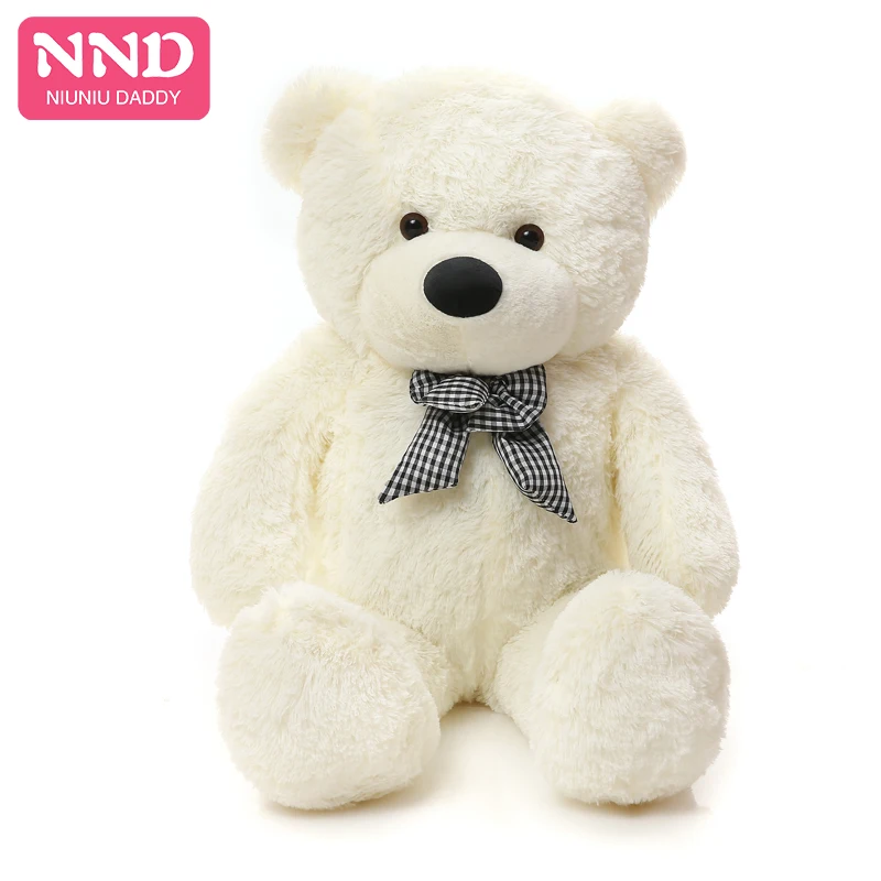 

free shipping Teddy Bears Skin Semi-finished product plushy toy 140cm without stuffed doll for birthday present Niuniu Daddy, Brown white yellow pink purple
