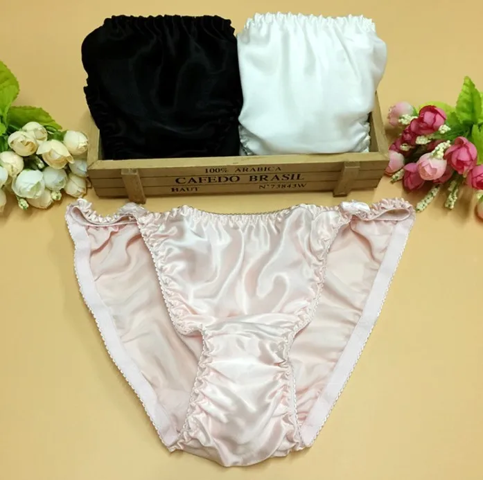Oem Manufacture 100 Natural Pure Silk Underwear For Women Silk Bikini