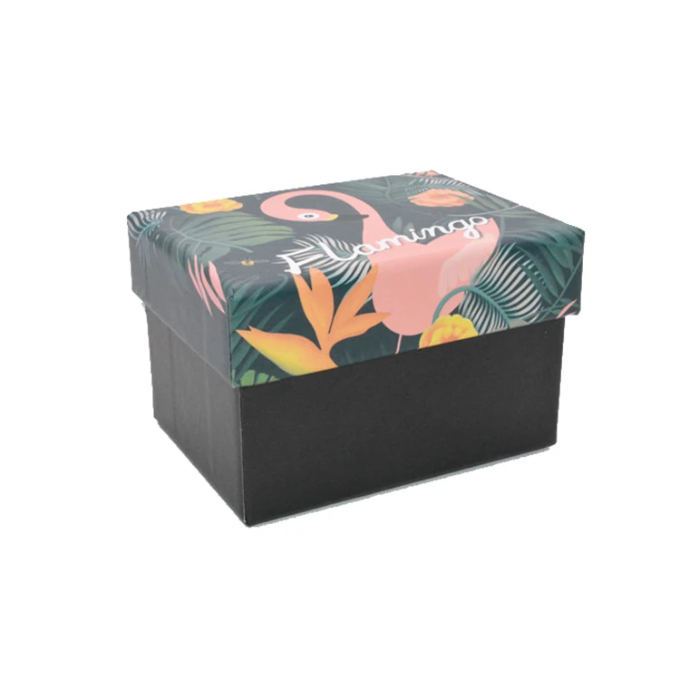 Pink Gold Hot Stamping Logo Rigid Paper Box with Clear PVC Window Ribbon Closure for Wig Hair Extension Packing
