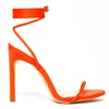 Custom made fresh color lace up women sandal high stiletto heels peep toe women shoes