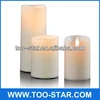 Moving Flame Wick Led Candle With Timer