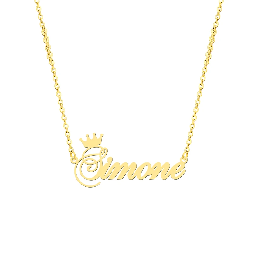 

Custom Crown Queen Name Necklace Jewelry For Women Girl Friend