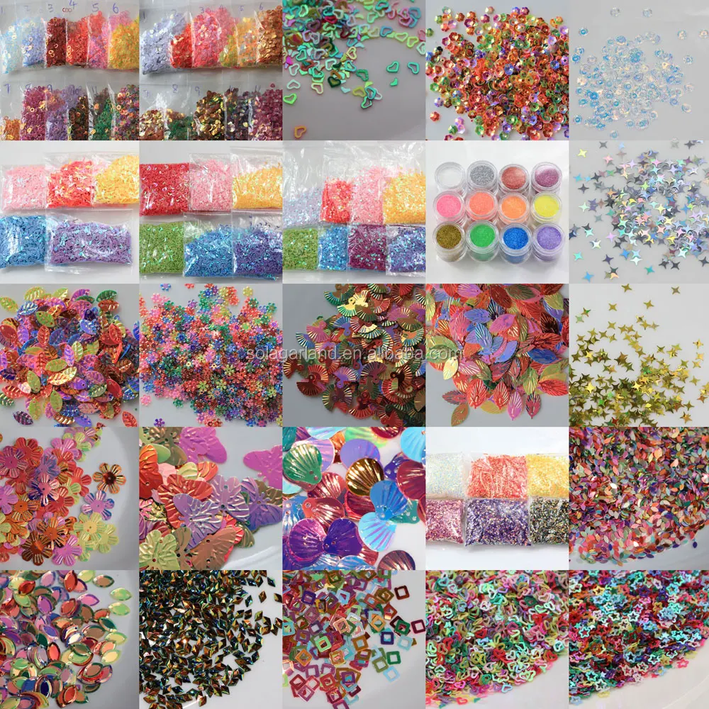 Dolphin Sequins Glitters New Designs Colorful PET Sequins Slime Toy For Nails Art Tips Slime DIY Supplies