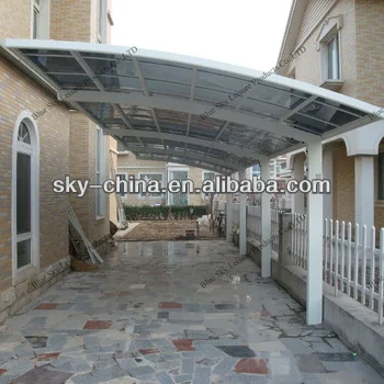 100 Anti Uv Folha Do Policarbonato Garagem Estrutura De Aco De