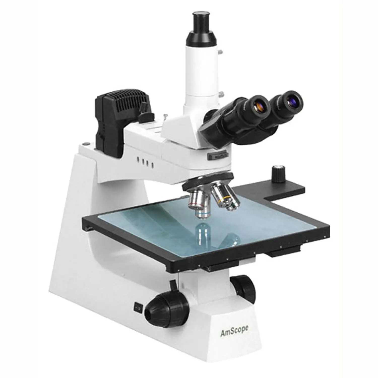 EW10x and EW25x Extreme Widefield Eyepieces Brightfield//Darkfield//Polarizi Infinity Plan Long Working Distance Objectives AmScope ME520TC-10MT Digital Episcopic and Diascopic Trinocular Metallurgical Microscope 50X-2500X Magnification Kohler Condenser