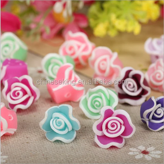 Diy flower ceramic/clay/ porcelain beads