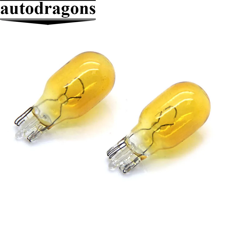Autodragons Car Auto Lamp 921 T15 Halogen Bulb Amber Color