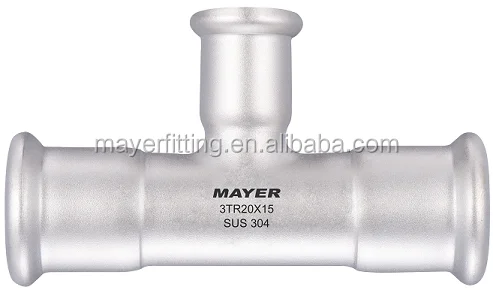stainless steel tee pipe fitting 3 way with female thread AS3688