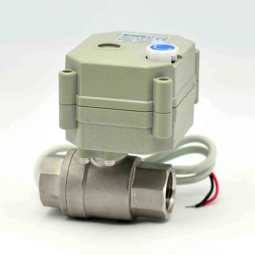 Dn50 2" Electric Motorized Flow Control Ball Valve For Water System