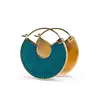 Wholesale new jewelry boho big fan shaped Color dropping oil alloy hook drop dangle earrings for women