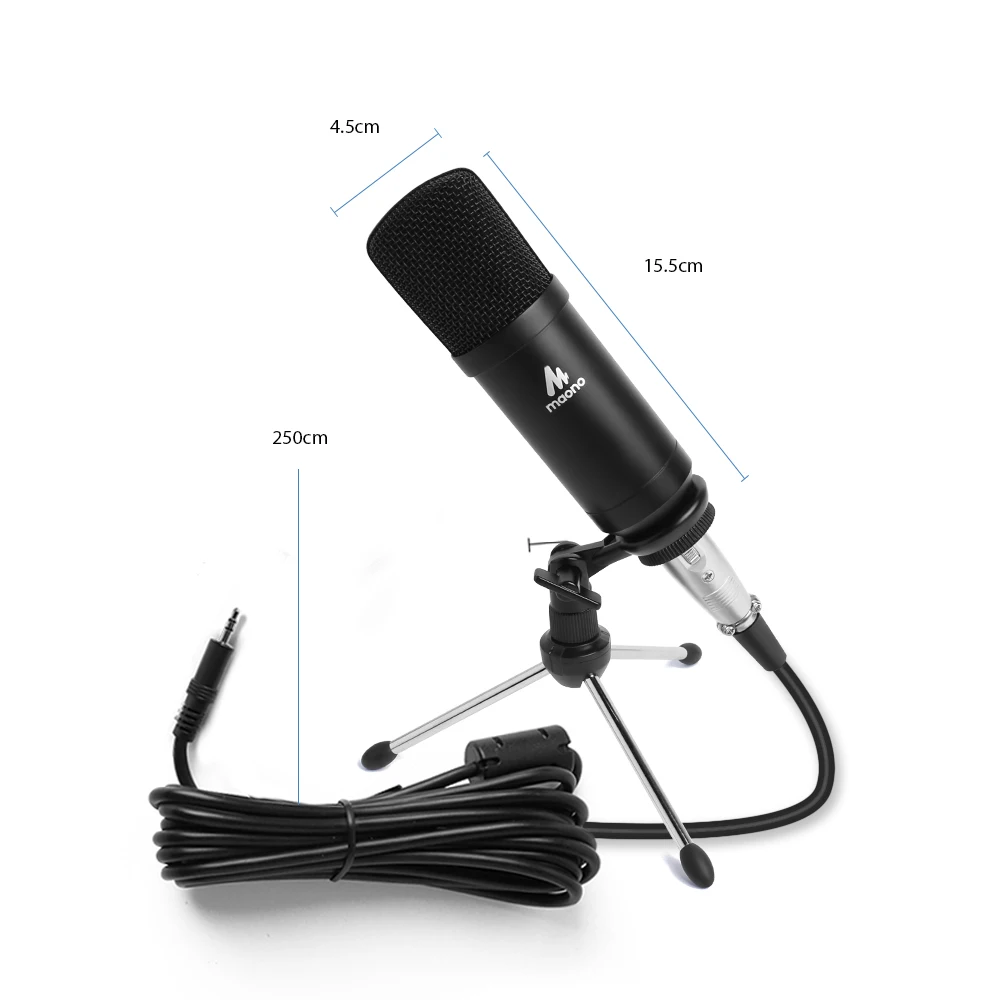 Maono Professional Metal Studio Condenser Microphone For Recording Buy Xlr Condenser Studio