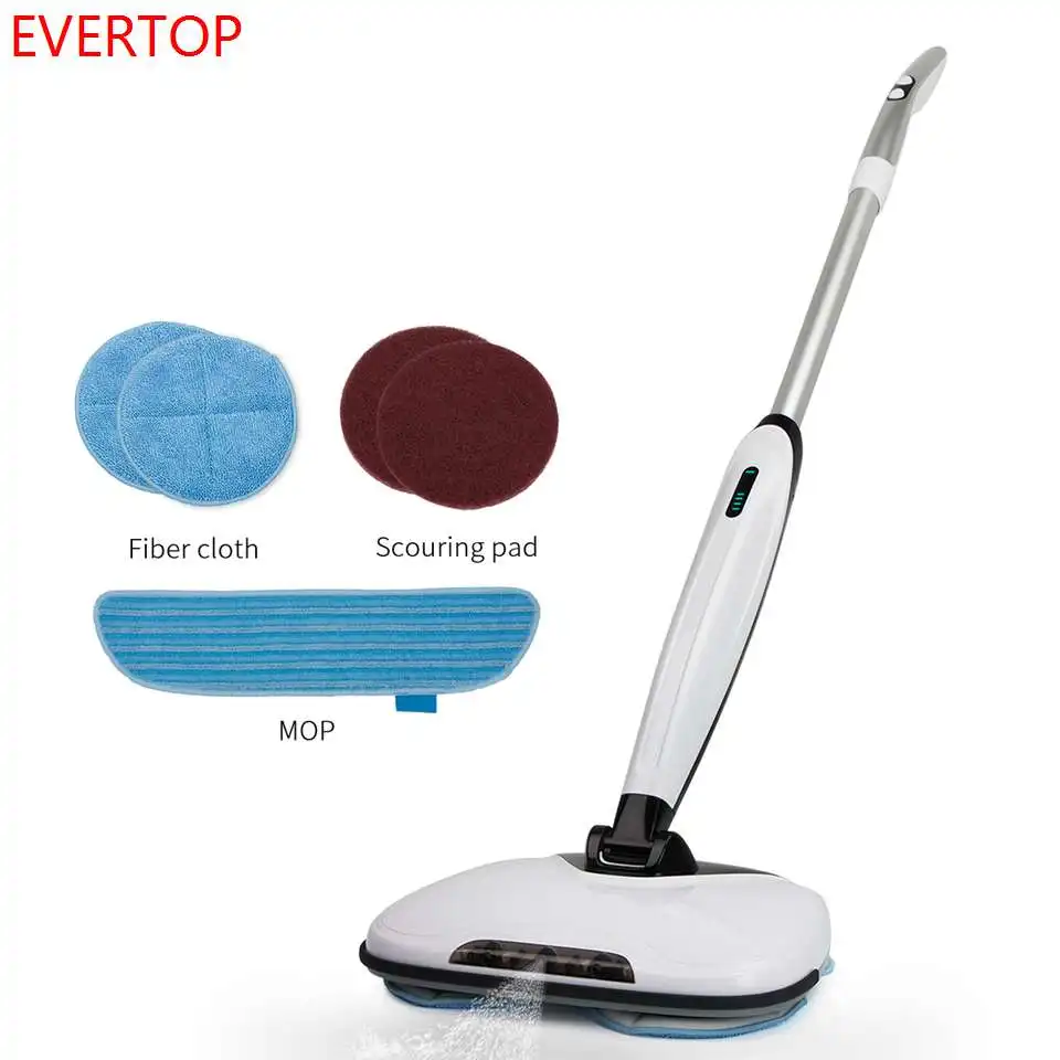 Cordless Spin Rechargeable Wet Dry Spray Floor Mop Cleaner By EVERTOP 