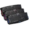 English/Russian Keyboard Wired Computer Gaming Keyboard LED Red/Purple/Blue Backlit Powered Game Keyboard Gamer PC for Laptop