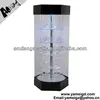 With LED Lights lock Rotating Acrylic Display Case For Jewelry/phone