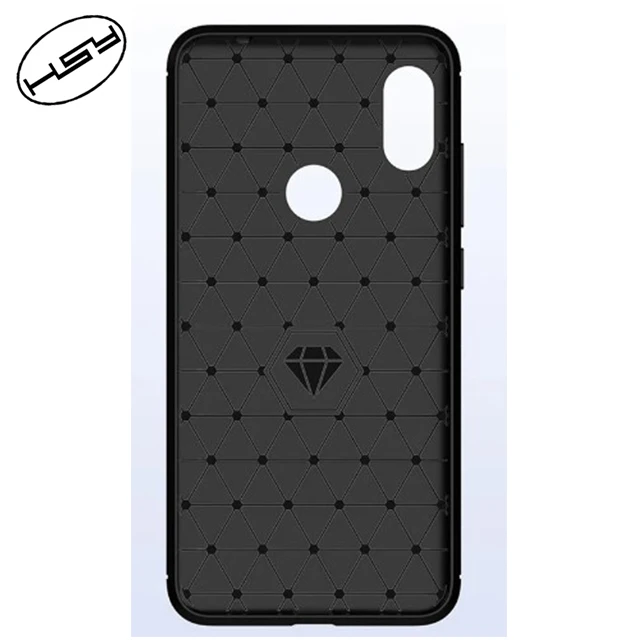 

For Xiaomi Redmi Note 6 pro Back Cover Case Made to Suit Real Phone/ Brushed Carbon Fiber TPU Case For Xiaomi Redmi Note 6 pro, Black;red;gray;navy