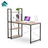 2019 the latest design China's modern structure simple steel and wood computer table