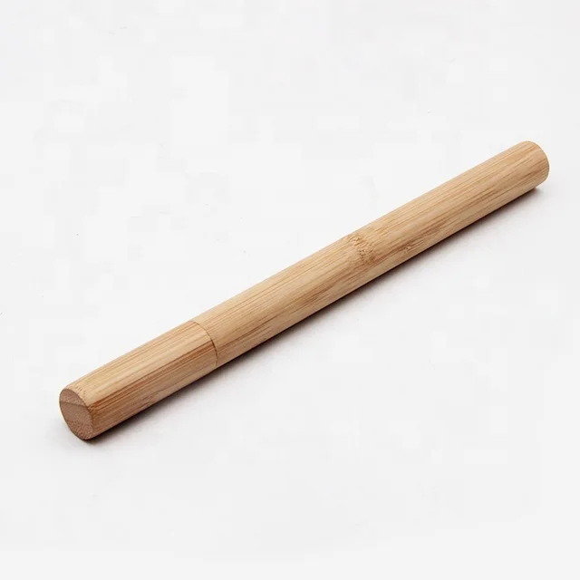 

Reusable Biodegradable Bamboo Toothbrush Tube Travel Case, Yellow