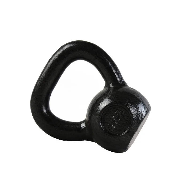 Power training cast iron kettlebell for weight lifting cross training black kettlebell