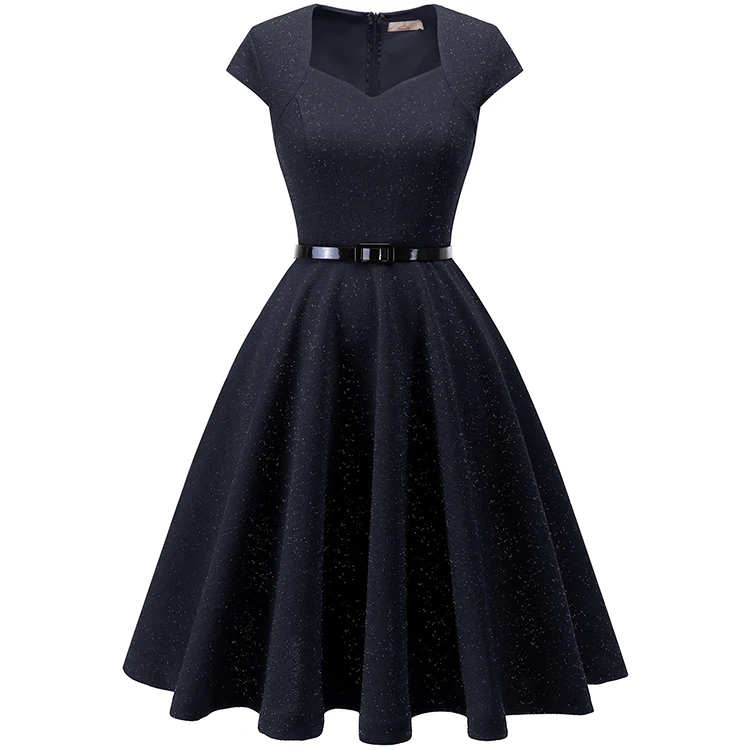 

Wholesale girls 50s vintage party navy dress, Navy and color chart colors
