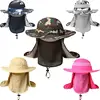 Men Camouflage Pattern UV Protection Bucket Hat Sun Block Quick-drying Nylon Sunscreen Fishing Sun Hat