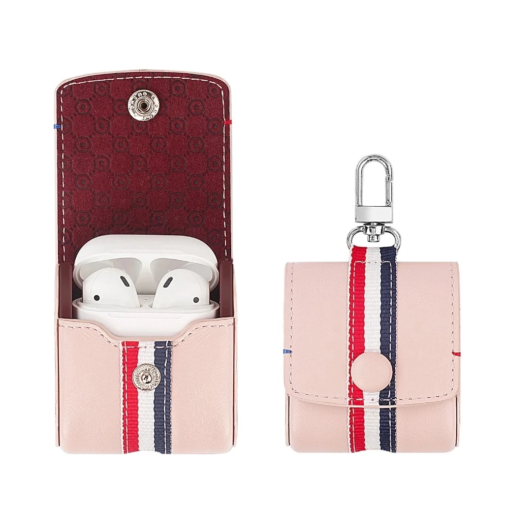 2019 Hot selling Shenzhen Factory Air Pods Wireless Earphones PU Leather Case for Apple Airpod