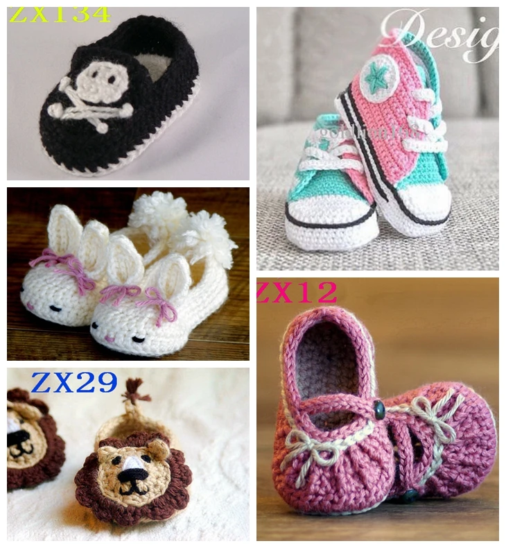 Crochet baby shoes Newborn baby slippers Baby casual shoes size 0 12M