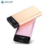 Super slim metal case disposable phone charger USB lithium polymer rechargeable battery portable power bank 20000mah for philips