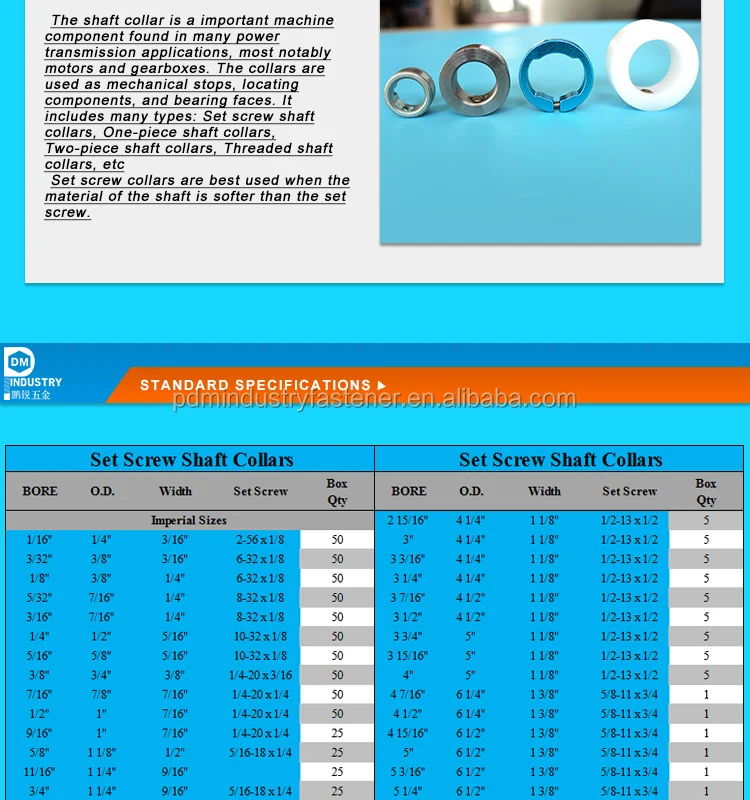 Set screw shaft collar shaft locking mounting collar buy shaft