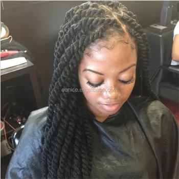 Synthetic Ombre Kinky Marley Twists Braiding Hair 24 Inch Havana