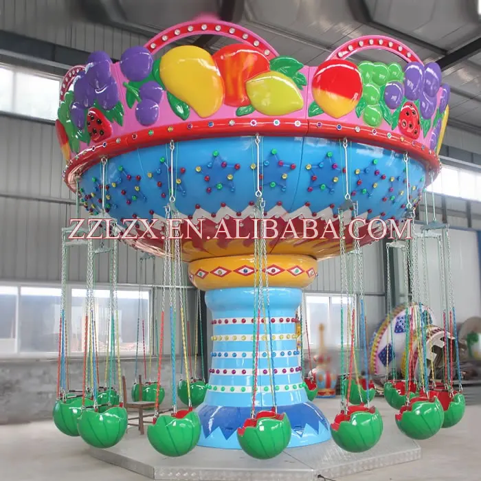 amusement park trailer fruit flying chair ride