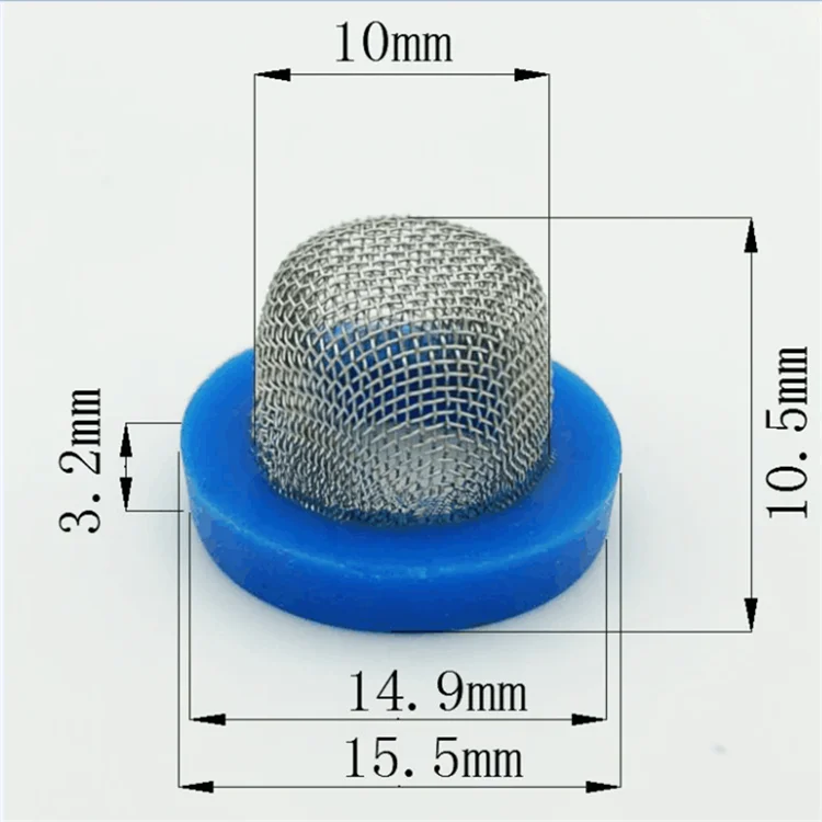 19mm Inlet Filter Strainer Screen Metal Hose Dome Cap Filter Washer