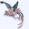 Sale latest brooch design phoenix costume brooch,real freshwater pearl brooch