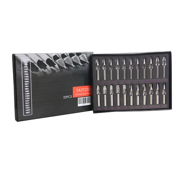 

Tattoo Stainless Steel Tip Kit 304 medical stainless steel tattoo needle mouth set